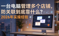 一台电脑管理多个店铺，防关联到底靠什