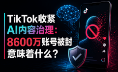 TikTok收紧AI内容治理：8600万账号被封意味