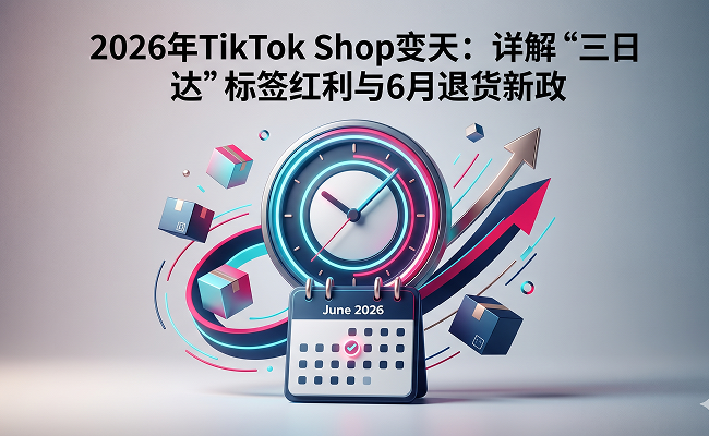 2026年TikTok Shop变天:详解“三日达”标签红利与6月退货新政