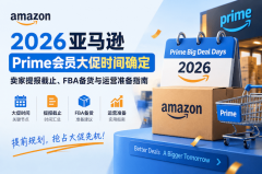 2026亚马逊Prime会员大促时间确定：卖家提