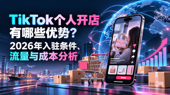 TikTok个人开店有哪些优势?2026年入驻条件、流量与成本分析